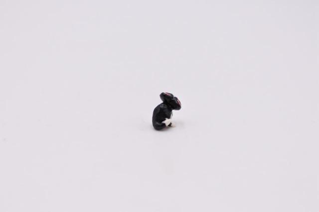 コケリウムフィギュア チビ猫 白黒：画像2