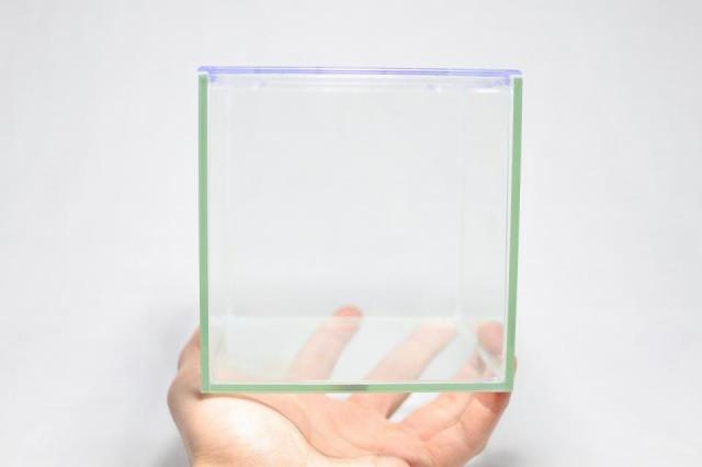 コケリウムガラス容器　12cmキューブ(フタ付)：画像3